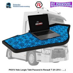 VOLLE BREITE TISCH FÜR RENAULT T (01.2014-) MIT VELOURS IM DANISCHER PLUCHE MOTIF