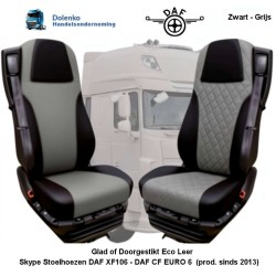 set vol leer stoelhoezen voor DAF XG - XG+ en XF NG - CF Euro 6