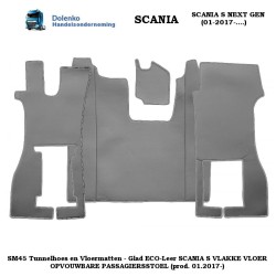 Clearance item SM45, Smooth ECO-Leather, SCANIA S FOLDABLE PASSENGER SEAT (prod. 9.2016-)