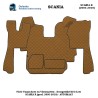 Clearance item FL03 Tunnelcover and Floormats  Stitched ECO-Leather, Scania R (prod. 2005-2010)