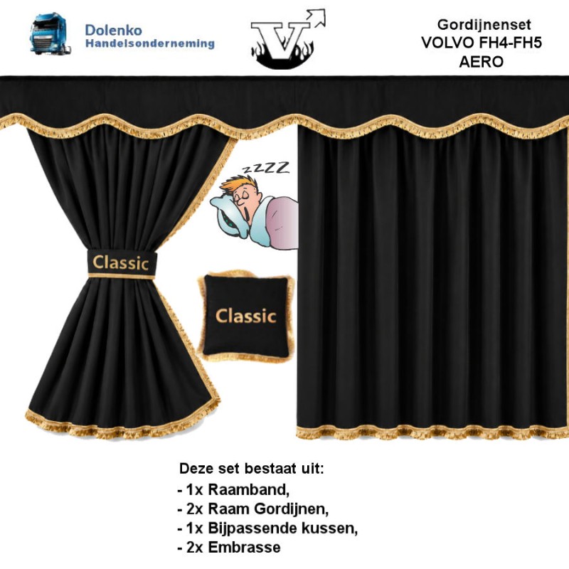 WINDOW CURTAIN SETS VOLVO FH3 - FH4 - FH5 - AERO