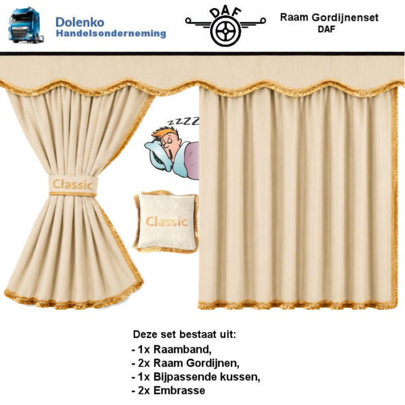 DAF RAAM GORDIJNEN SETS LF - CF - XF95 - XF105 - XF106 - XG - XF NG