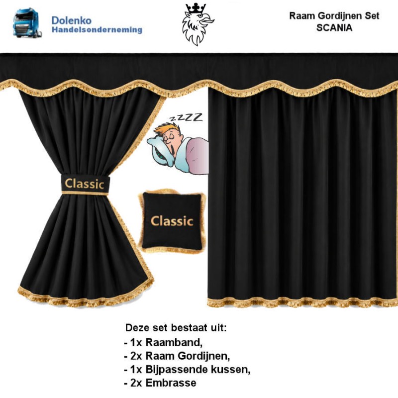 LKW FENSTER GARDINEN SET SCANIA SERIE R - G - P - NG