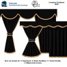 KOMPLETTE GARDINEN SET SERIE Passend für  MAN TGX - TGA - TGS - TGM - TGL