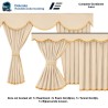 KOMPLET GARDINEN SET GEEIGNET FÜR IVECO STRALIS & HI-WAY & STRALIS HP & S-WAY