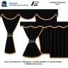 KOMPLET GARDINEN SET GEEIGNET FÜR IVECO STRALIS & HI-WAY & STRALIS HP & S-WAY