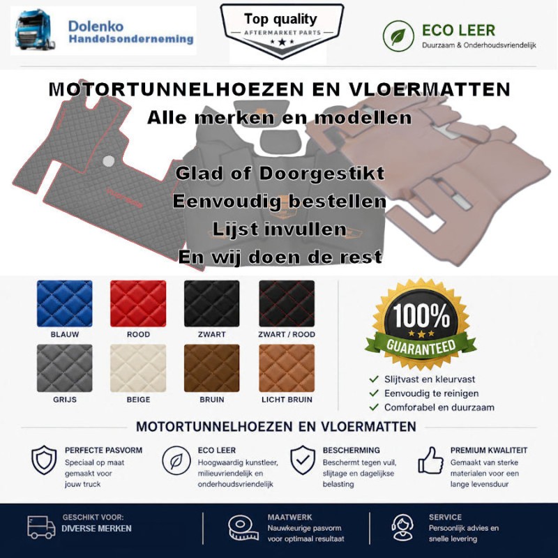 Tunnelabdeckungen und Fußmatten GEEIGNET FÜR VERSCHIEDENE MARKEN
