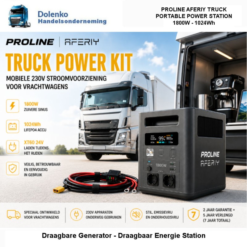 PROLINE AFERIY Truck Power Kit – mobile 230V power supply for trucks