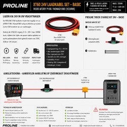PROLINE XT60 BASIC Truck Charge Kit – veilig opladen van de AFERIY Power Station via het 24V-boordnet tijdens het rijden