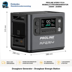 PROLINE AFERIY P210 – Mobiler Stromgenerator 2400W / 2048Wh