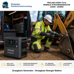PROLINE AFERIY P210 – Mobiele stroomgenerator 2400W / 2048Wh