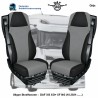 set vol leer stoelhoezen voor DAF XG - XG+ en XF NG - CF Euro 6
