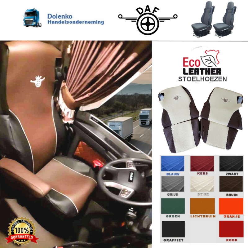 Schonbezüge Auto Sitzbezüge Kunstleder - Stoff für LKW DAF XF 105