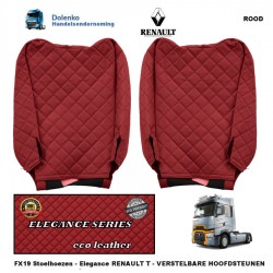 RENAULT T - Adjustable head restraints - ECO LEATHER - SEAT COVERS - ELEGANCE, PROD. SINCE 2014 FX19-UX19