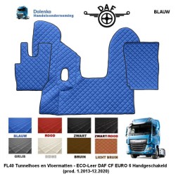 DAF CF EURO 6 Manual Gearbox - Tunnelcover and floormats FL40-SM40
