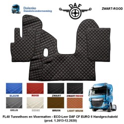 DAF CF EURO 6 Manual Gearbox - Tunnelcover and floormats FL40-SM40