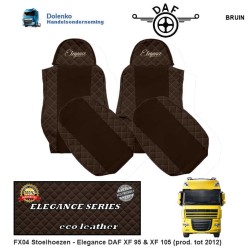 Satz Sitzbezüge Renault - (7) Schwarz - (6) Sand - Renault Premium 2006-  Truck Accessoires