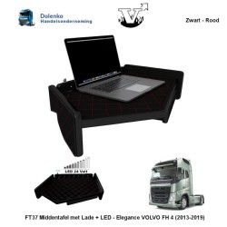 FT37 Mitteltisch mit Schublade + LED - Elegance VOLVO FH 4 (2013-2019)