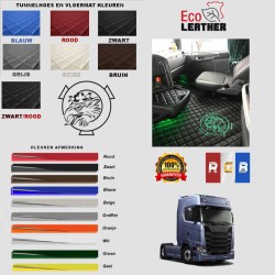 SCANIA ECO LEER TUNNELCOVERS AND FLOORMATS FULL COVERAGE