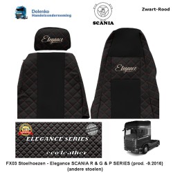 SCANIA R & G & P Leather Seat covers - Elegance,  (prod. -9.2016) (different seats) FX03-UX03
