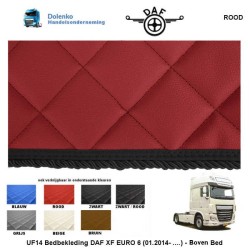 DAF XF Euro 6 Eco Leather Bed Cover (01-2014-......) - Above bed (UF14)