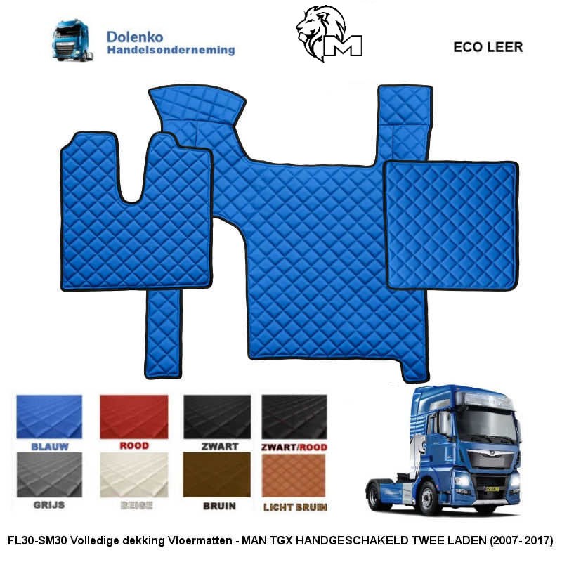 Blau Eco Leder Armaturenbrett Abdeckung Matte für Scania R 2017 + Nextgen  Lkw