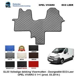 OPEL VIVARO II (2014-) 1+1  ECO LEDER BODENMATTEN GL03-KL03