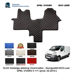 OPEL VIVARO II (2014-) 1+1  ECO LEATHER FLOOR MATS GL03-KL03