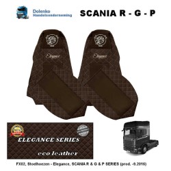 SCANIA R & G & P - ECO LEDER-Stoelhoezen - Elegance, (prod. voor 9.2016) (geintegreerde hoofdsteunen)