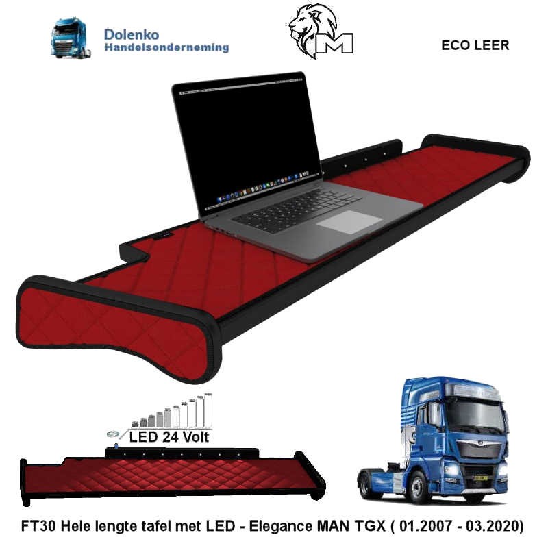 FULL LENGHT TABLE ELEGANCE SUITABLE FOR MAN TGX (2007 - 2020) FT30