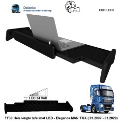 Hele lengte tafel met LED - Elegance- Passend voor MAN TGX (2007 - 2020) FT30