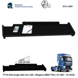 Hele lengte tafel met LED - Elegance- Passend voor MAN TGX (2007 - 2020) FT30