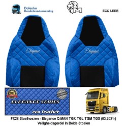 Chaircovers - Elegance Q, Suitable for MAN TGX TGL TGM TGS (03.2021-) - Seat belts in the seats FX28