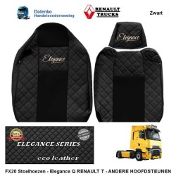 RENAULT T - DIFFERENT HEADRESTS - ECO LEATHER - SEAT COVERS - ELEGANCE, PROD. SINCE 2014 FX20-UX20