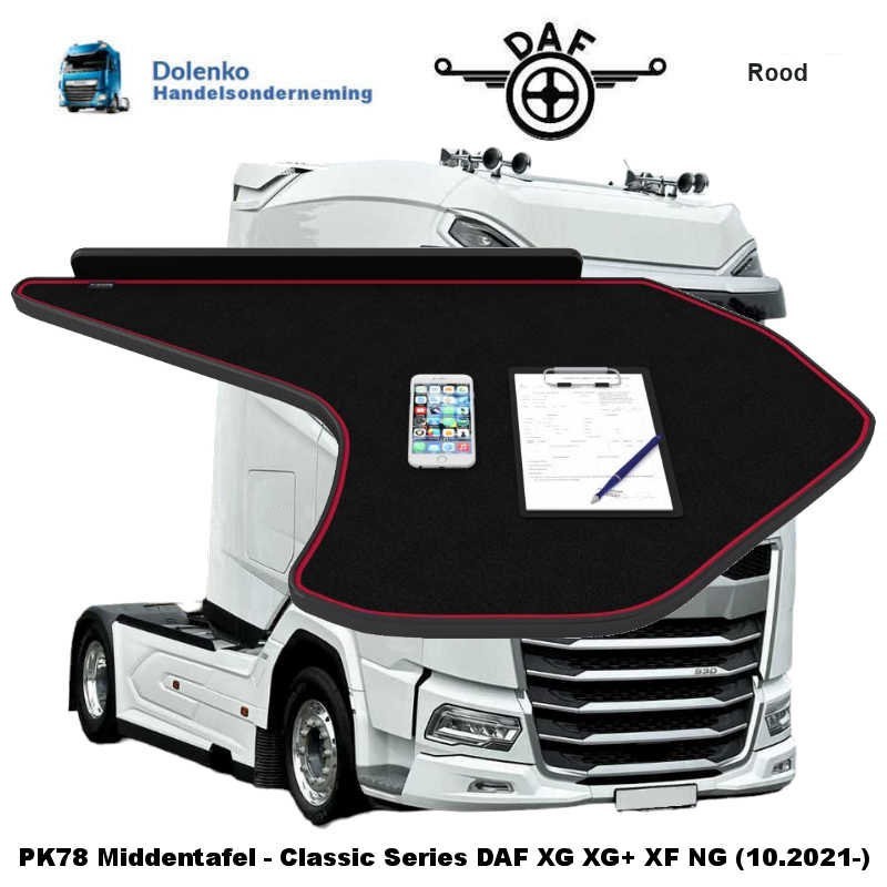 Center Dashboard Table For DAF XG -XG -XF-NG (2021-....) FT41