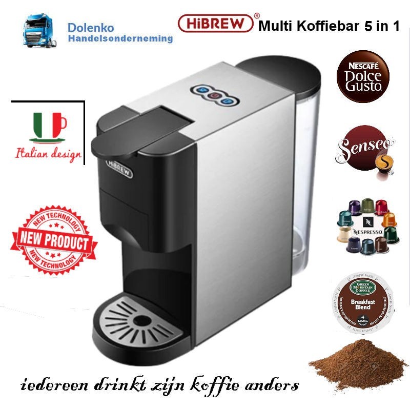 HIBREW H3A MULTI KOFFIEBAR 5 in 1 VOOR THUIS GEBRUIK