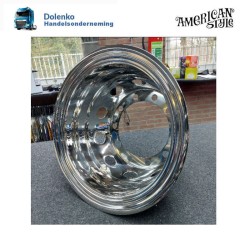 22.5"x 8,25" Truck RVS wielschaal trek as  - 10 gaats velg