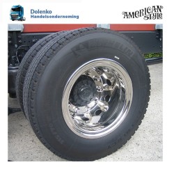 22.5"x 9" Truck Wheel shell for rear rim, stainless steel,