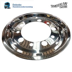 22,5" x11,75"  Wheel shell for front rim - ET120 - ET130 - ET135, Stainless steel