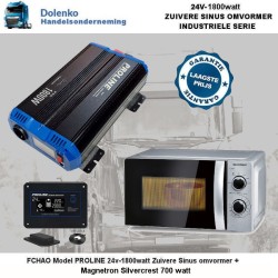 PROLINE 24v-1800watt Pure Sinus inverter + Microwave - 700watt