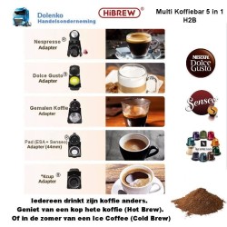 HIBREW H2B LKW MULTI KAFFEE BAR (HEISS & KALT)  5 IN 1 FÜR DEN HAUSGEBRAUCH.