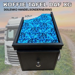 COFFEE TABLE DAF XG - XG+ WITH CONVENIENT STORAGE DRAWER COVERED WITH DANISH PLUSH