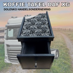 Kaffee Tisch für DAF XG - XG+ Modelle mit praktischer Schublade und Dänischen Pluche Polsterung