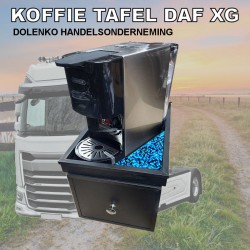 Koffietafel DAF XG - XG+ met handige opberg lade bekleed met Deense Pluche