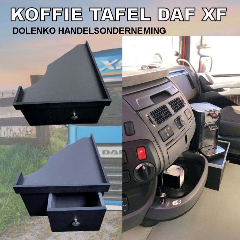 Kaffee Tisch für DAF XF 105 - 106 Modelle mit praktischer Schublade