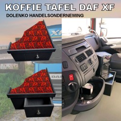 Koffietafel DAF XF 105-106 met handige opberg lade