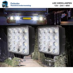 OFFERING LED WORKING LIGHT 12v-24v - 48w - 10 Pieces €120,-